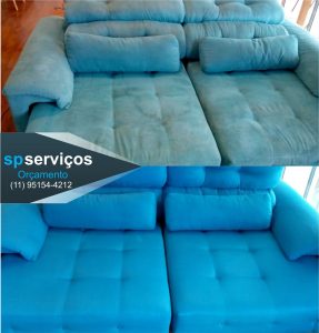 Limpeza de sofá com manchas em são brás - A partir de R$ 99,00
